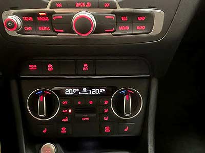 AUDI Q3 TDI, cars multimarca, vista del climatizador